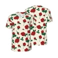 thumbnail image 6 of Rocae Rose Flowers for Breathable Men's Baseball T-Shirt Fashionable Casual Baseball Jersey, Moisture-wicking Sportswear 3X-Large, 6 of 9