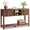 Walnut Brown, variant on Romorgniz Wood Console Table Fluted with 8 Storage Shelves & 2 Doors for Living Room Farmhouse Sofa Table for Entryway, Walnut Brown