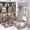 style-435, variant on 4 Piece Shower Curtain Sets Non-Slip Rugs And Toilet Mat Lid Rug Accessories White Cute Animal Waterproof Fabric Bath Curtain Farmhouse Welcome Easter Holiday for Bathroom Decor Set