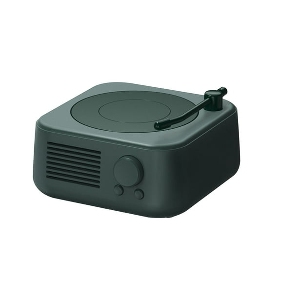 Foqnuq Portable Bluetooth Speaker Vintage Design Mini Size USB Rechargeable Outdoor Sound System with TF Card Support for Music Enjoyment