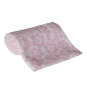 Lambs & Ivy Layla Coral Fleece Blanket, Floral