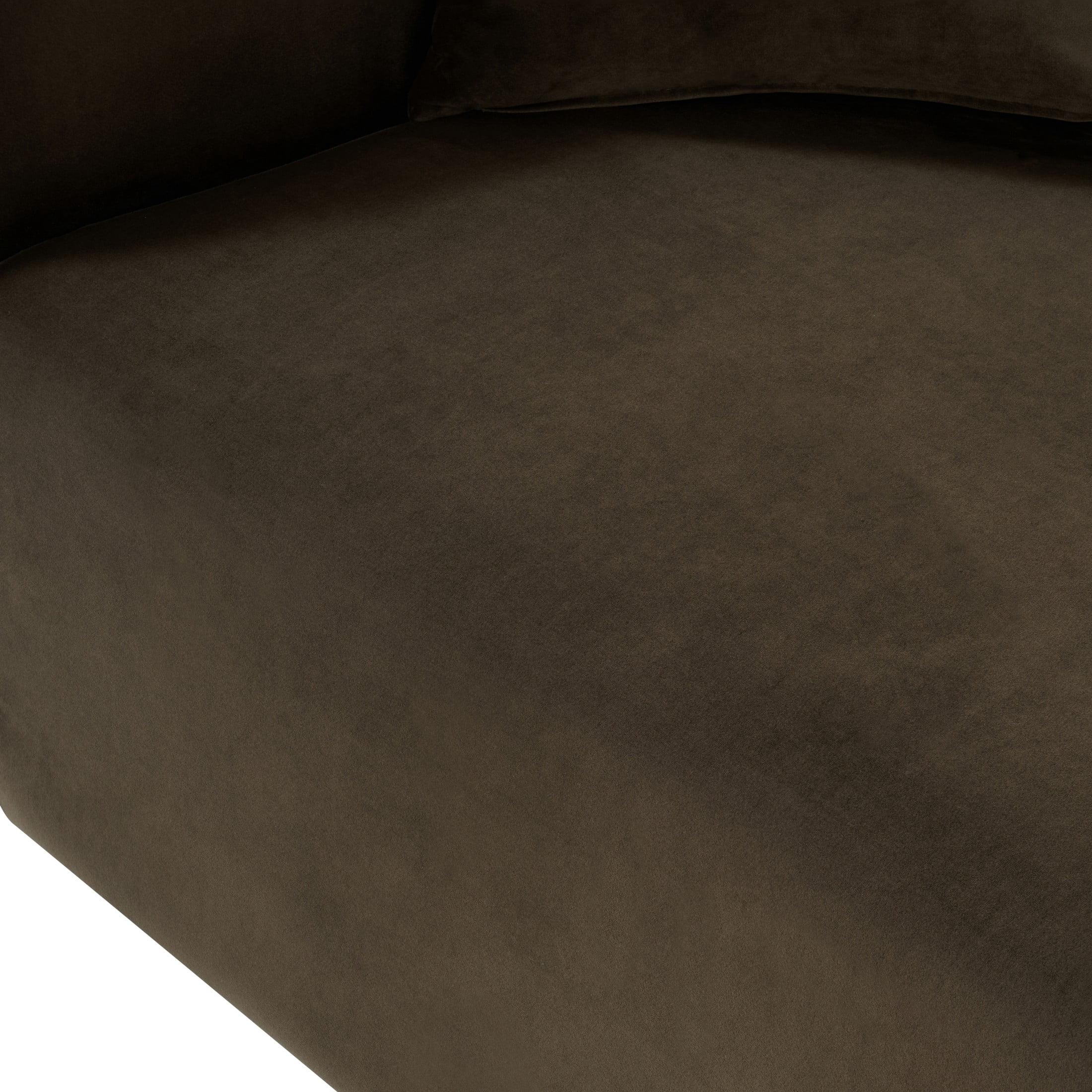 Christopher Knight Home 87" Curved Contemporary Velvet Sofa in Plush Seating, Streamlined Design Durable Frame, Brown