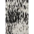 thumbnail image 3 of HomeRoots 675136 8 x 10 ft. Black & Ivory Abstract Transitional Washable Machine Made Rectangle Area Rug with UV Protection, 3 of 9