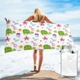 thumbnail image 1 of ZICANCN Microfiber Beach Towels, Cartoon Sea Creatures Quick Dry Bath Towels 27.5"x55" Inch Oversized for Adults Men Women, 1 of 9