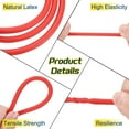 thumbnail image 3 of Uxcell 13 Ft(4M) Rubber Tubing, 3/16"(4mm) ID 5/16"(8mm) OD Sling Shot Natural Latex Rubber Tubing for Exercise Stretching Laboratory Home Hose, Red, 3 of 6