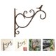 thumbnail image 4 of 1 soporte para macetas de pared para colgar flores, adorno de pared para el hogar y el jardín., 4 of 5