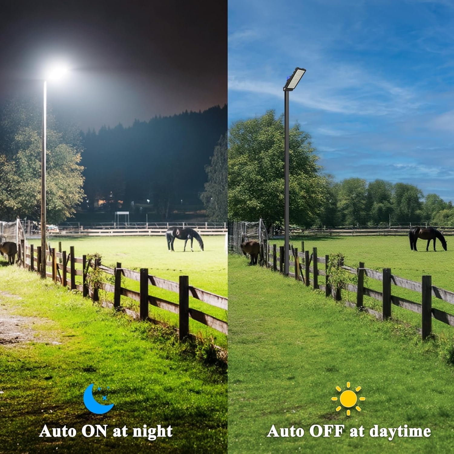 Kekeou LED flood lights outdoor,100W Dusk to Dawn Street Light,14 000LM, IP67 Waterproof Security Light for Yard