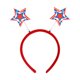thumbnail image 2 of USA Patriotic Headband Red White Blue Star Hair Accessory Flag Hairband For Women Girls Independence Day Party Decorations, 2 of 9