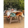 thumbnail image 2 of Outdoor Tablecloth with Umbrella Hole and Zipper, Fall Pumpkins Rectangle Table Cloth 60x102 Inch Waterproof Tablecloth, Thanksgiving Farmhouse Squirrel Flower Leaf Picnic Table Cover for Patio, 2 of 7