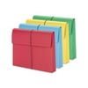 Expanding Wallet with Elastic Cord 2" Expansion, 1 Section, Letter Size, Assorted, 50/Box