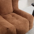 thumbnail image 6 of PORKISS Oversize Bean Bag Chairs with Ottoman, Memory Foam Soft Lazy Sofa for Adults and Kids, Velvet Brown, 6 of 12