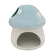 thumbnail image 4 of Casa de cerámica para hámster, cama multiusos para animales pequeños con forma de seta. Azul, 4 of 9