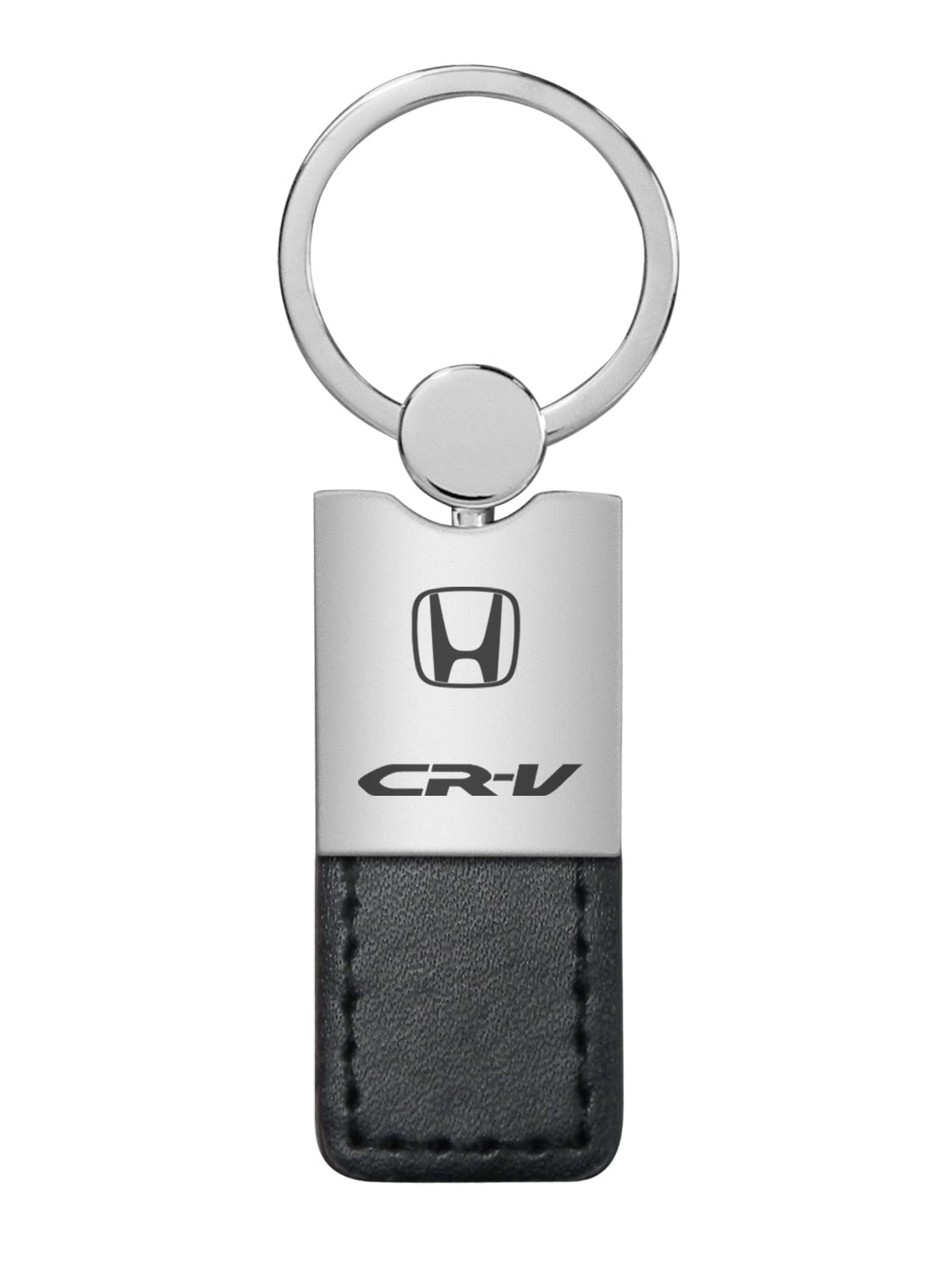 Honda CR-V Real Black Carbon Fiber Gunmetal Black Metal Teardrop Key Chain 