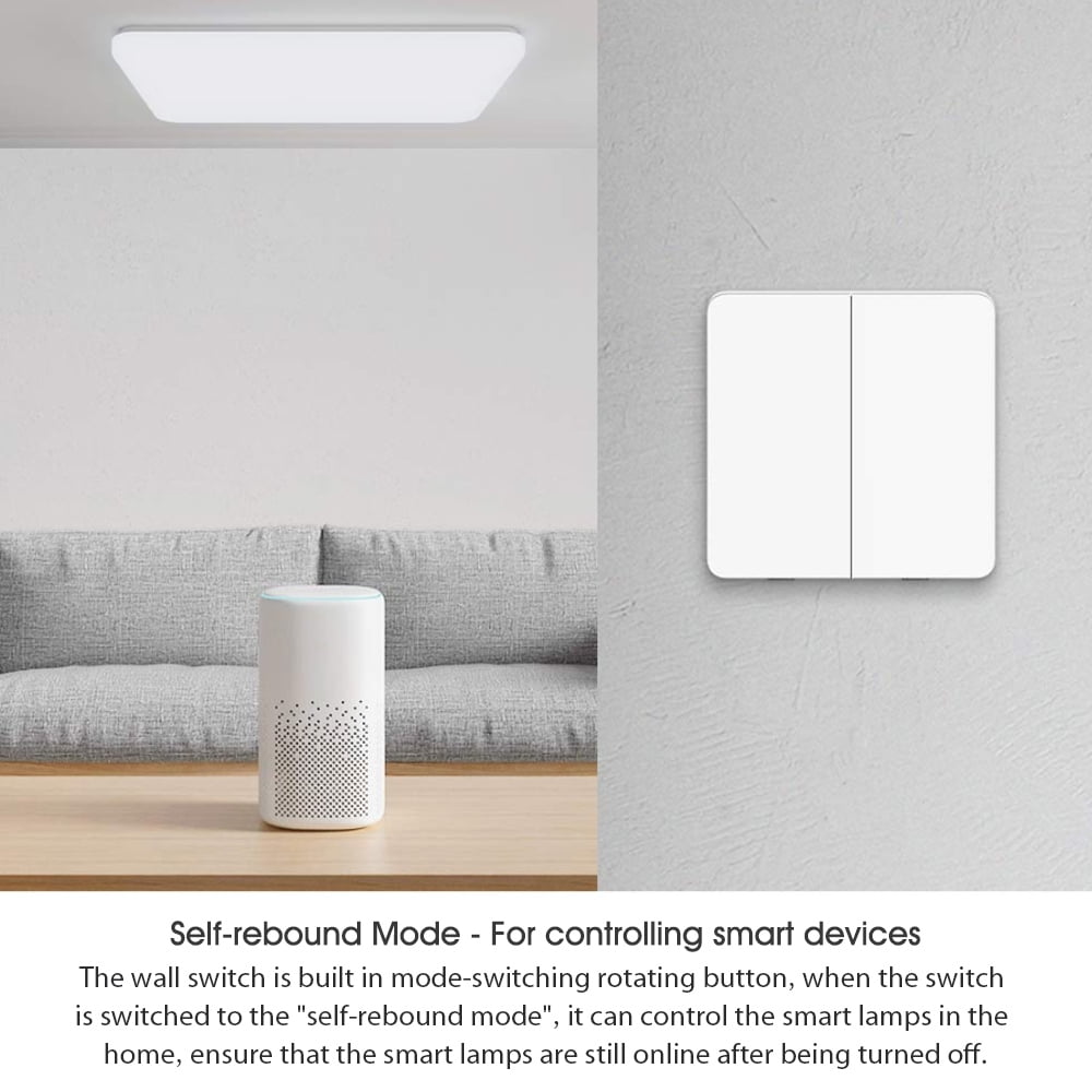 Xiaomi Mijia Wall Switch Three Buttons Wall Switch For LED Ceiling Light 250V 
