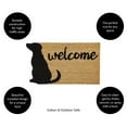 thumbnail image 4 of Evergreen Dog Welcome Shaped Indoor Outdoor Natural Coir Doormat 1'4"x2'4" Brown, 4 of 6