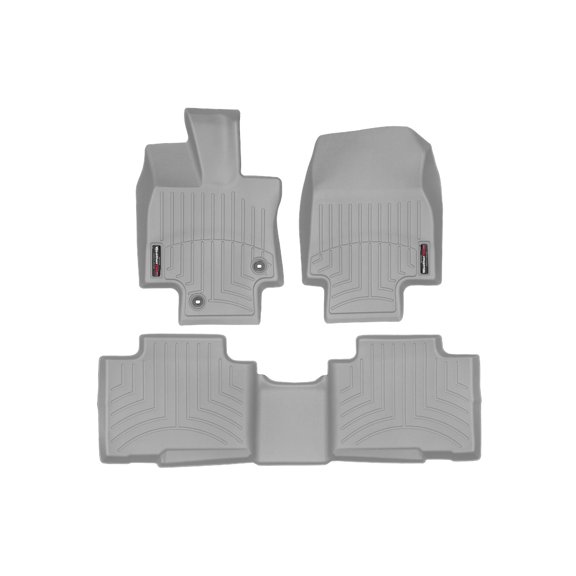 WeatherTech Custom Fit FloorLiners compatible with 2020-2026 Toyota Highlander - 1st & 2nd Row, Grey