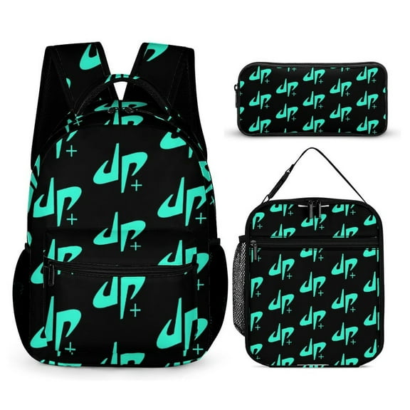 PerFect-Dude Backpack Set, Large Capacity Computer Bag with Lunch Box And Pencil Case, Student Backpack for Men And Women