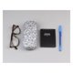 thumbnail image 4 of (Azul) Estuche portátil para gafas florales de tela, estuche para gafas de miopía para hombres y mujeres, 4 of 5
