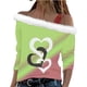 thumbnail image 2 of Xuyuer Valentine Shirt Women Love Heart Graphic Sloping Shoulder Suspender Shirt Funny Valentine's Day Gift Shirts Love Tops, 2 of 7