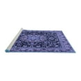 thumbnail image 2 of Ahgly Company Machine Washable Indoor Rectangle Medallion Blue Traditional Area Rugs, 2' x 3', 2 of 4
