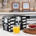 thumbnail image 5 of Rateoe Watercolor Skull Pattern Toaster Covers 2 Slice Wide Slot,Bread Machine Cover,Bread Dust Cover & Fingerprint Protection,Appliance Covers, 5 of 7