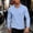 Blue, variant on Kosheko Men's Long-Sleeve Rugged Solid Slim-Fit Tee, Smooth Stretch Knit Fabric for office layering & everyday wear Green L