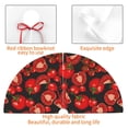 thumbnail image 4 of Yiaed Tomato Print Christmas Tree Skirt , Tree SkirtsTree Mat for Christmas Winter Holiday Indoor Decorations-48", 4 of 7