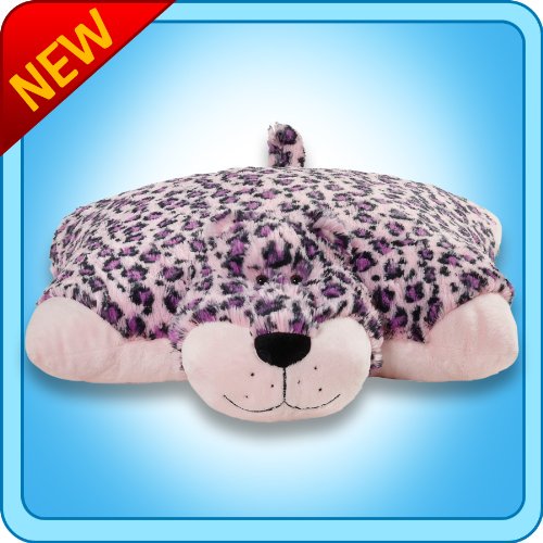 My Pillow Pets Pink Leopard Plush, 18"/Large