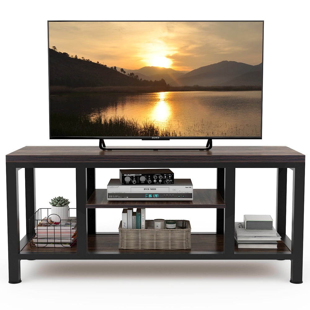 LITTLE TREE 59/" Entertainment Center TV Stand Media Stand Console Table Shelves