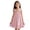 Z-Pink5, variant on CAIVO Big Girls Summer Dress Sleeveless Knee Length A-Line Loungewear Soft Backless Square Neck Ruffle Trim Child Solid Color Casual Dresses