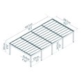 thumbnail image 2 of Palram - Canopia Oslo 20' x 40' Carport - Black/Gray, 2 of 11