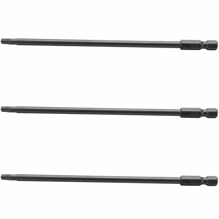 

3X 1/4-Inch T20 Magnetic Torx Security Screwdriver Bit 150mm Long