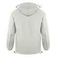 thumbnail image 5 of Maoxin Men's Jacket Fashionable Men's Long Sleeve Hooded Casual Comfortable Outwear Jackets Jacket Coats , White , 2XL, 5 of 7