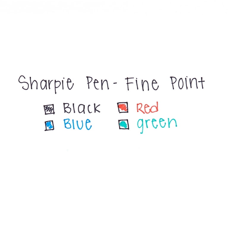 Sharpie Fine Point Pens, Black Permanent Ink, 12 Count