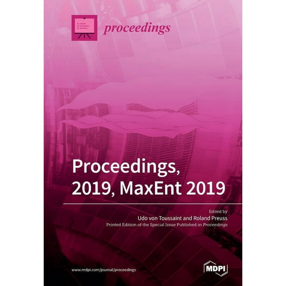 Proceedings, 2019, MaxEnt 2019, (Paperback)