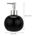 thumbnail image 2 of WHAMVOX  Squeeze Lotion Bottle Pump Porcelain Refillable Hand Travel Black, 2 of 8