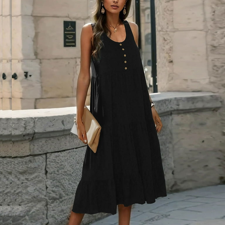 old navy black shirt dress Old Navy Black Short Cap Sleeve Button Twist Front Slit Midi Shirt Dre –  Brie main image 1