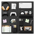 thumbnail image 1 of Organizador de pared Peg Board FZK PegBoard con 4 tableros perforados negros, 1 of 6