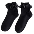 thumbnail image 1 of Calcetines tobilleros de algodón para mujeres y ni?as con volantes dulces Harajuku Kawaii calcetería bonita LingWen 8390615589321, 1 of 1