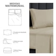 thumbnail image 2 of Juego De Sábanas Mainstays Matrimonial Liso Beige, 2 of 4