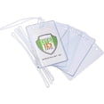 thumbnail image 2 of 5 Pack - Clear Plastic Luggage Identification Tags with Loops Included - Business Card or Photo Insert Bag Tags - Great for Travel and Student ID’s by Specialist ID (Easy Access), 2 of 6