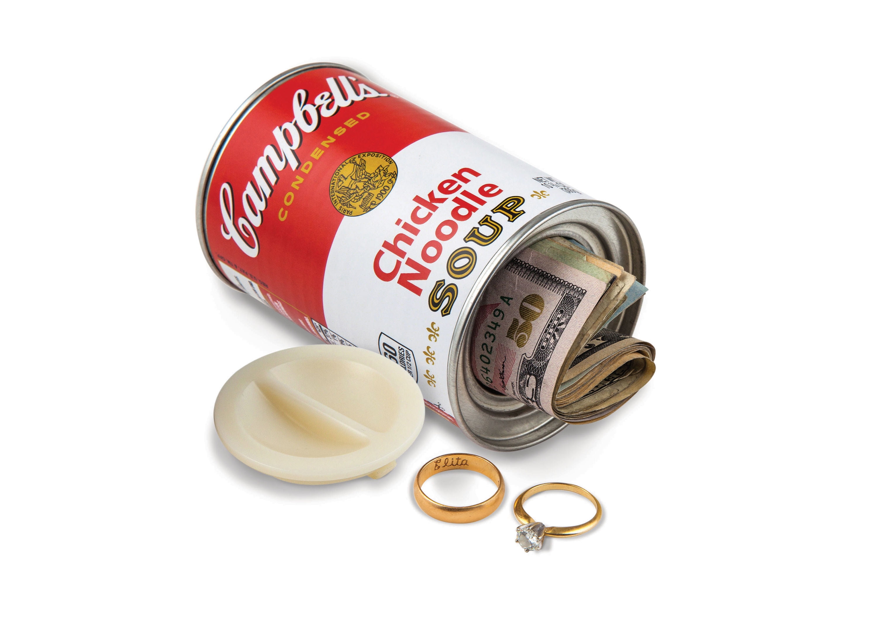 BigMouth Inc Campbell's Chicken Noodle Soup Can Safe —Great Hiding Place for Storing Valuables, 3' x 3' x 4.5'