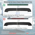 thumbnail image 3 of Funda de almacenamiento para bimini de barco con orificio de luz de lona de poliéster 600D 97"-103" W para 3 arcos 4 arcos negra de 91"-96" W, 3 of 7