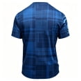 thumbnail image 5 of 2026 Soccer Cup Raglan Short Sleeve T-Shirt for Men, Crew Neck Jersey - Scottish Blue Lion & Tartan Graphic Print Athletic Top for Daily Wear & Party Blue XXXXL, 5 of 5