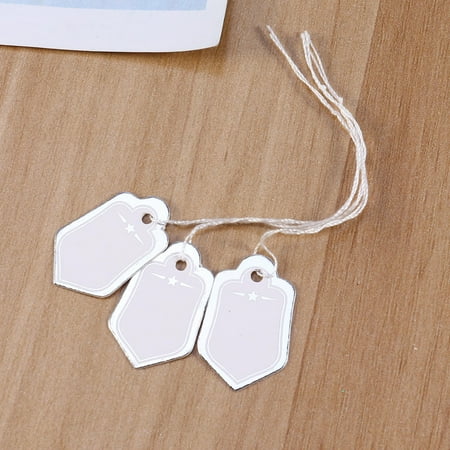 FOMIYES 500pcs Reusable Labels for Price Tagging Jewelry in Silver Paper