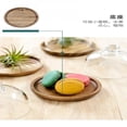 thumbnail image 4 of [CLEARANCE PRICE]Small Dessert Plate Dessert Cup Mousse Tray Cake Plate Wooden Glass Cover Dessert Plate, 4 of 6