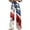 Blue#8, variant on Tnhcen Women's Patriotic Star Spangled Wide Leg Pants - Vintage Print Straight Leg Casual Cargo Pants with Pockets S-5XL Independence Day Style