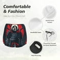 thumbnail image 4 of Balery Red Black Eastern Panda Warrior Pantalones cortos deportivos para mujer con forro y dos bolsillos, elásticos, para entrenamiento, gimnasio, yoga-Small, 4 of 7