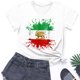 thumbnail image 5 of Tops de Cuello Alto para las Mujeres Amante Impreso Cuello Redondo Manga Corta Camiseta Casual, Blusa Diaria de Estiramiento Suave, 5 of 5
