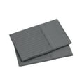thumbnail image 3 of Mainstays Super Soft Brushed Microfiber Pillowcase Set, Soothing Gray Embossed Stripe, Standard/Queen, 2 Piece, 3 of 7
